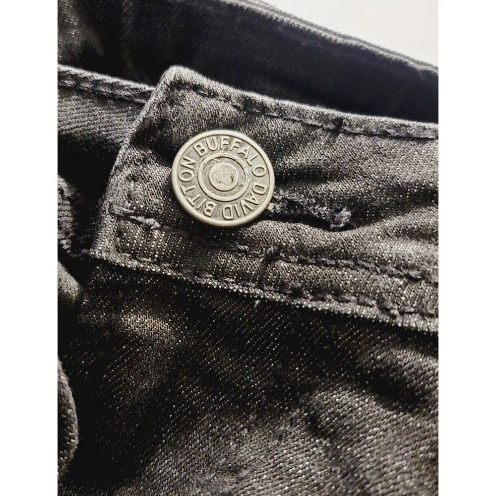 Buffalo David Bitton Men's 38x30 Straight Stretch Jackson 5-pocket Jeans Black - Picture 7 of 12